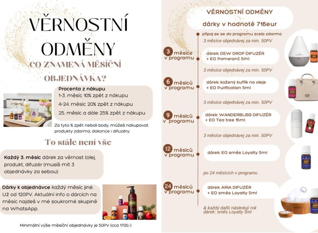 věrnostní odměny Young Living