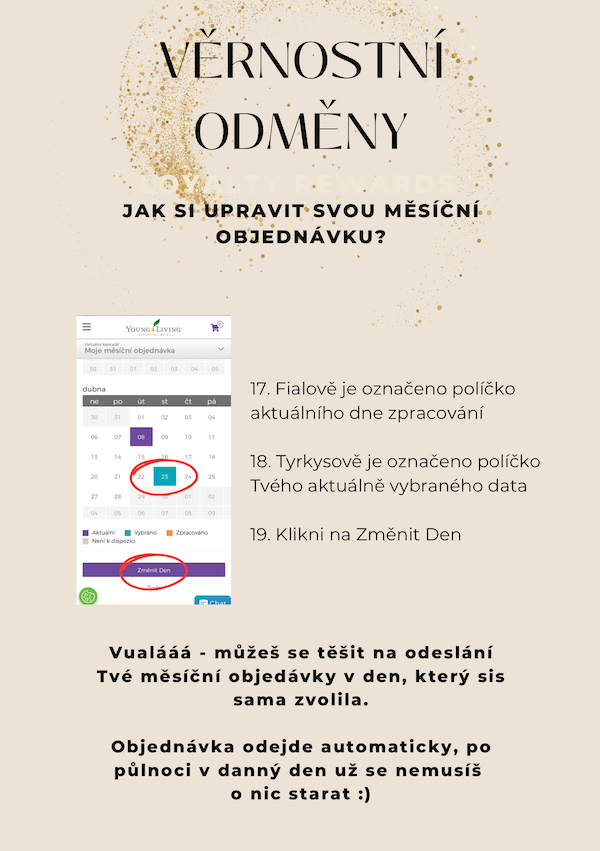 Výběr dne v kalendáři